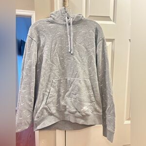 Gray nike sweatshirt/hoodie, size:M